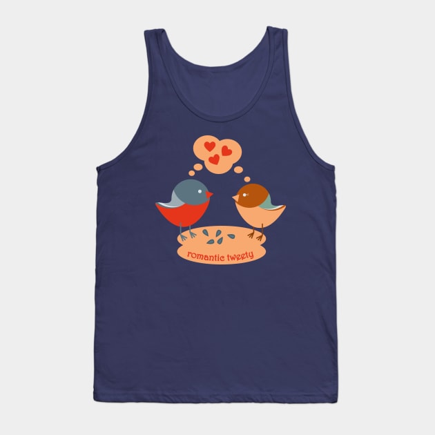 Two birds couple in Valentines Day Tank Top by Cute-Design